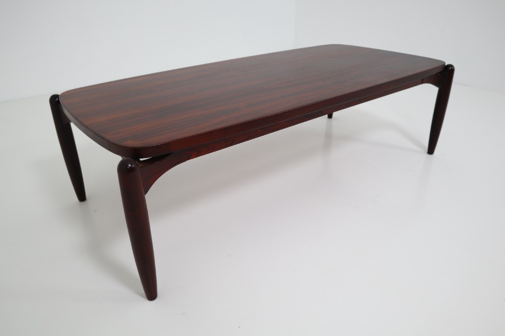 Midcentury Palisander Coffee-Cocktail Table Designed in Italy, 1970
