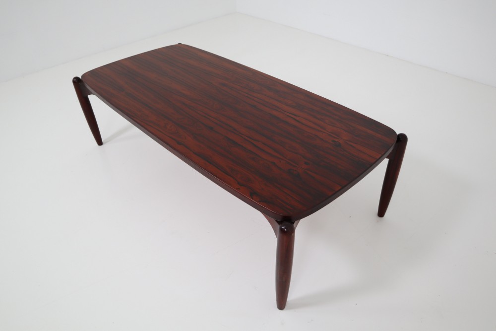 Midcentury Palisander Coffee-Cocktail Table Designed in Italy, 1970