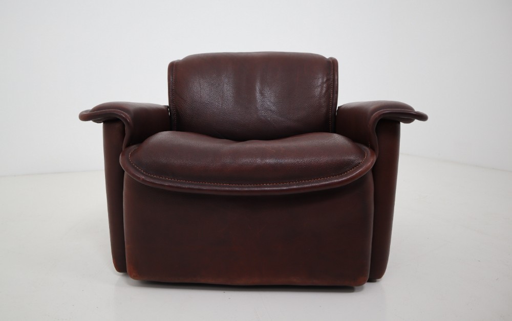 Midcentury Saddle-Stitched Leather Seating Group Ds-12 by De Sede, Switzerland Mid-20th century