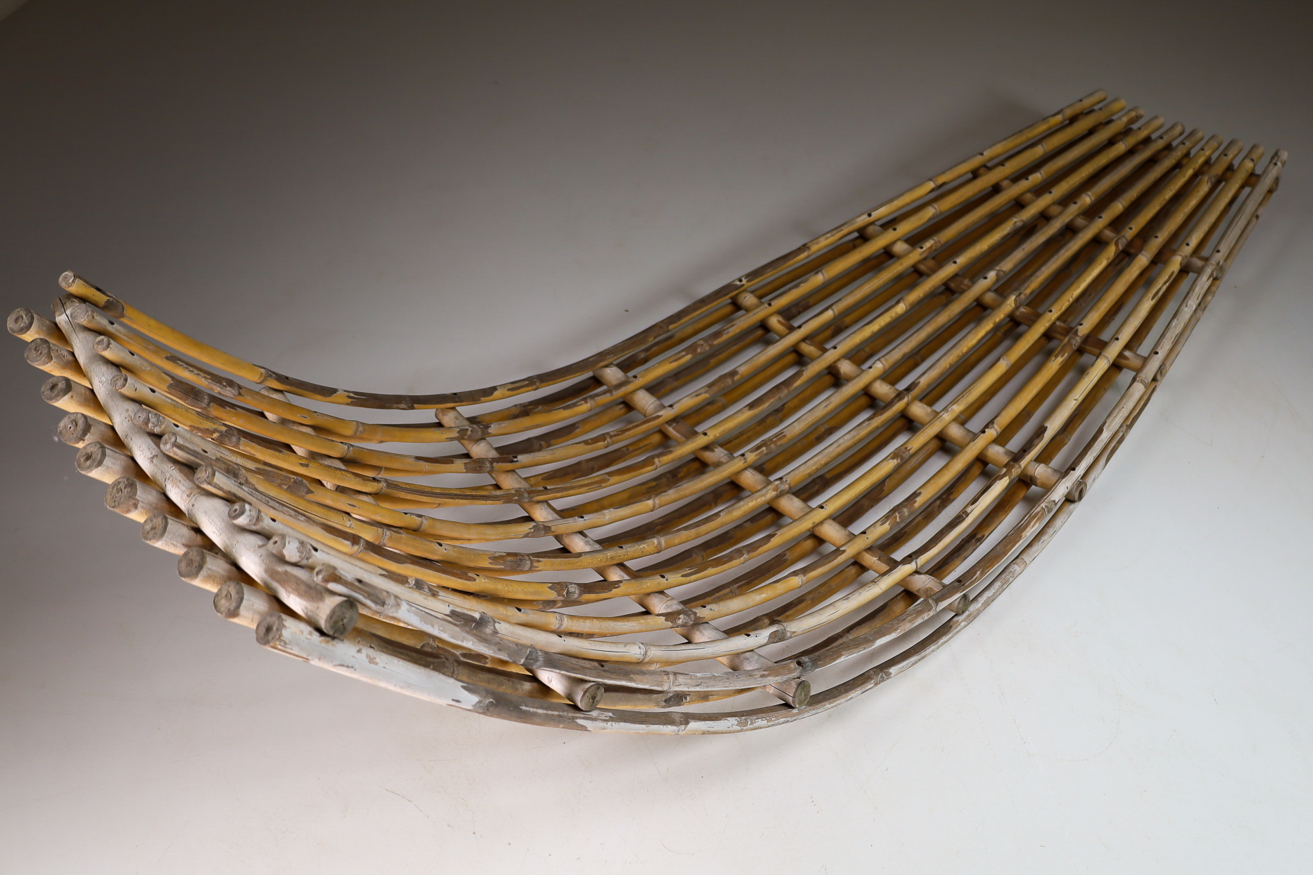Modern Bamboo daybed / garden / lounge bed France 1970s Late-20th century