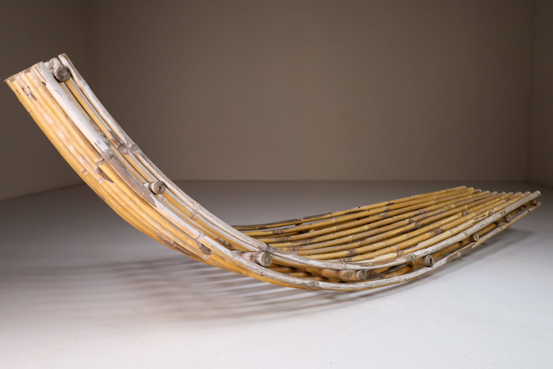 Modern Bamboo daybed / garden / lounge bed France 1970s Late-20th century