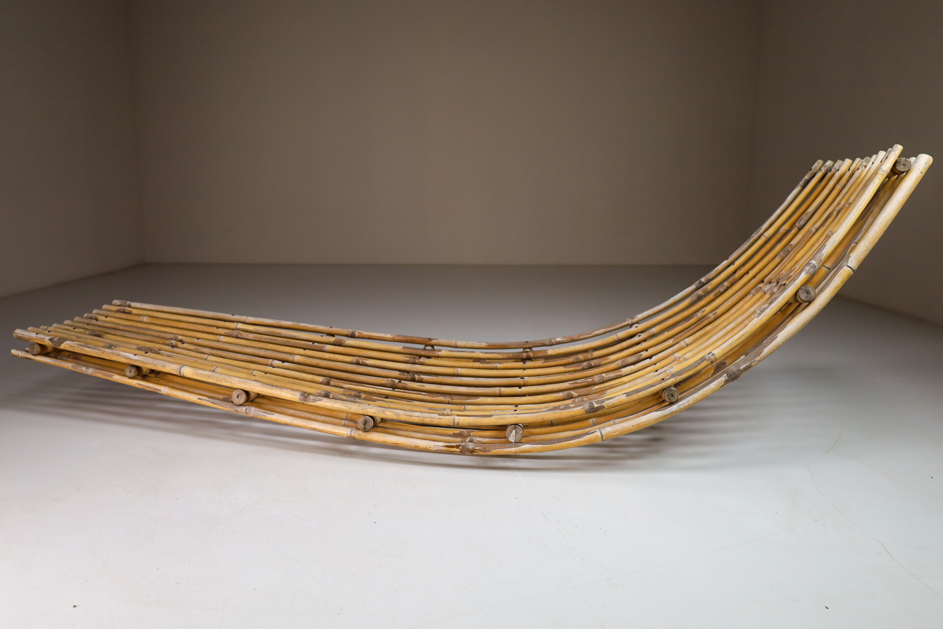 Modern Bamboo daybed / garden / lounge bed France 1970s Late-20th century