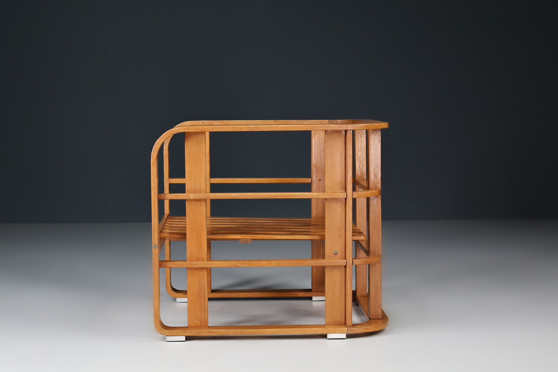 Modern Bentwood Lounge chairs Italy 1980s Mid-20th century