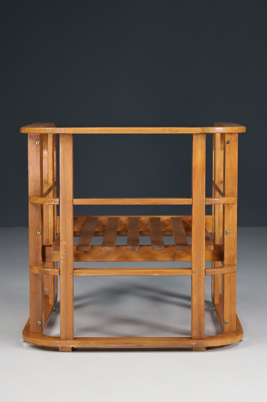 Modern Bentwood Lounge chairs Italy 1980s Mid-20th century