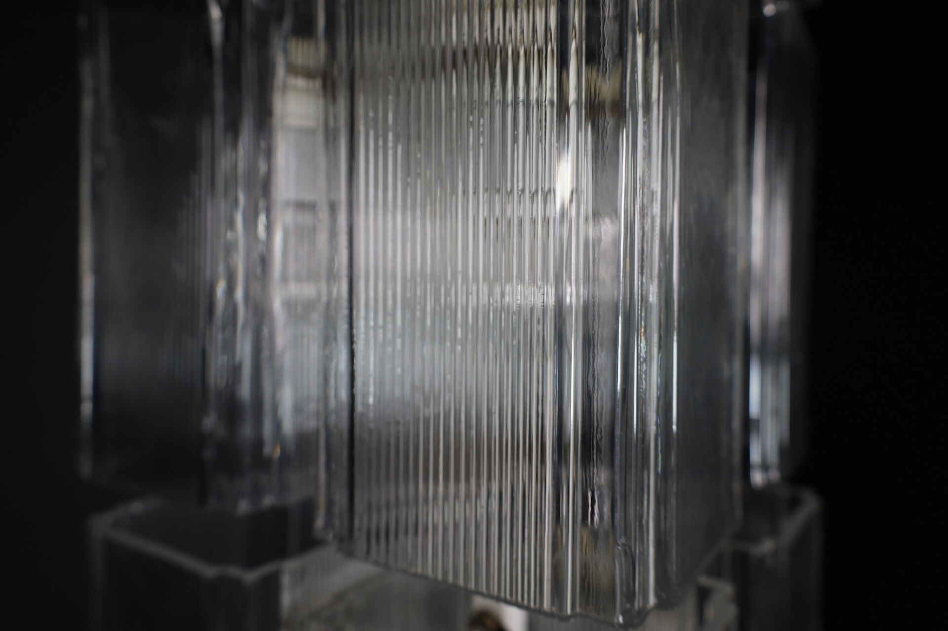 Modern Chandelier in white painted metal and glass, Germany in the 1970s. Late-20th century