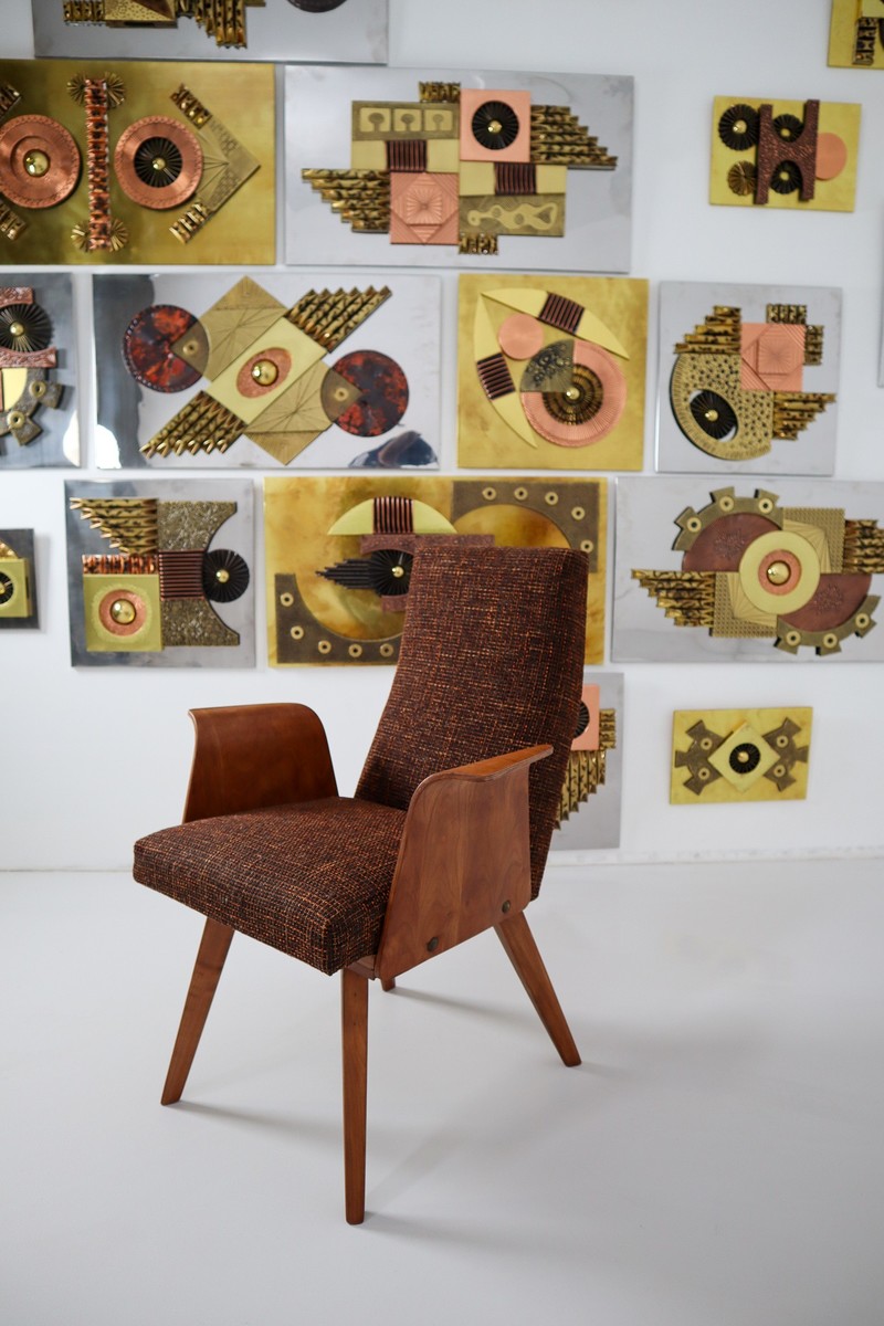 Modern Czech Brown Armchairs 1960 Mid-20th century