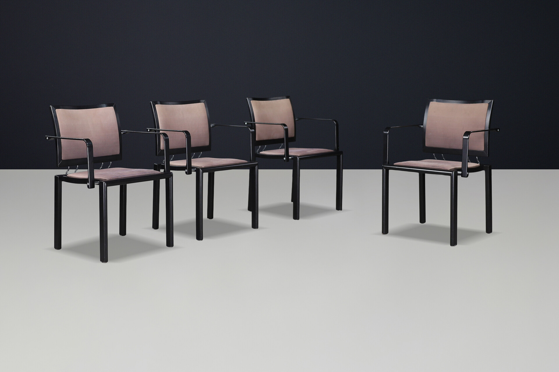 Modern DINING CHAIRS QUADRO W BY BRUNO REY & CHARLES POLIN FOR DIETIKER, SWITSERLAND Late-20th century