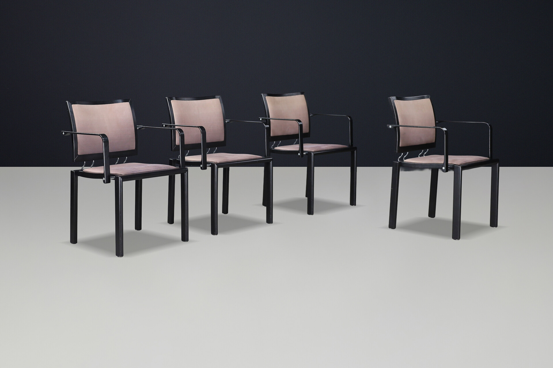 Modern DINING CHAIRS QUADRO W BY BRUNO REY & CHARLES POLIN FOR DIETIKER, SWITSERLAND Late-20th century