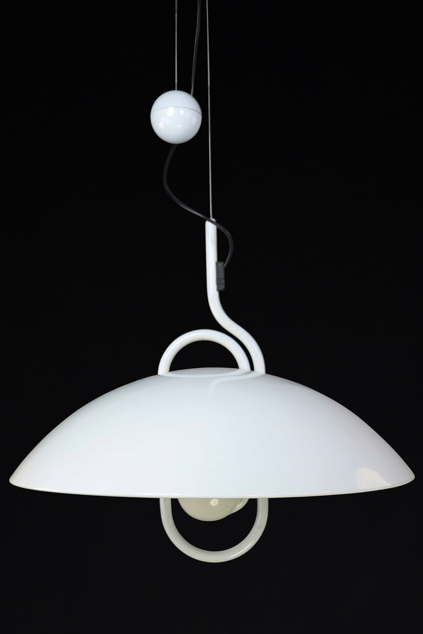 Modern Elio Martinelli for Martinelli Luce Moon Dome metal pendant lamp, 1980 Late-20th century
