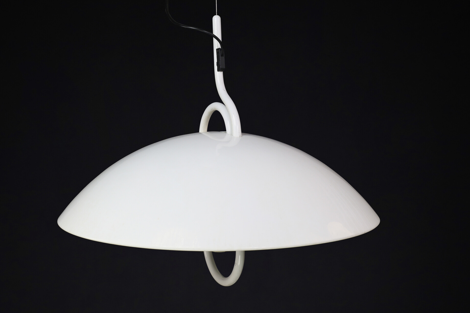 Modern Elio Martinelli for Martinelli Luce Moon Dome metal pendant lamp, 1980 Late-20th century