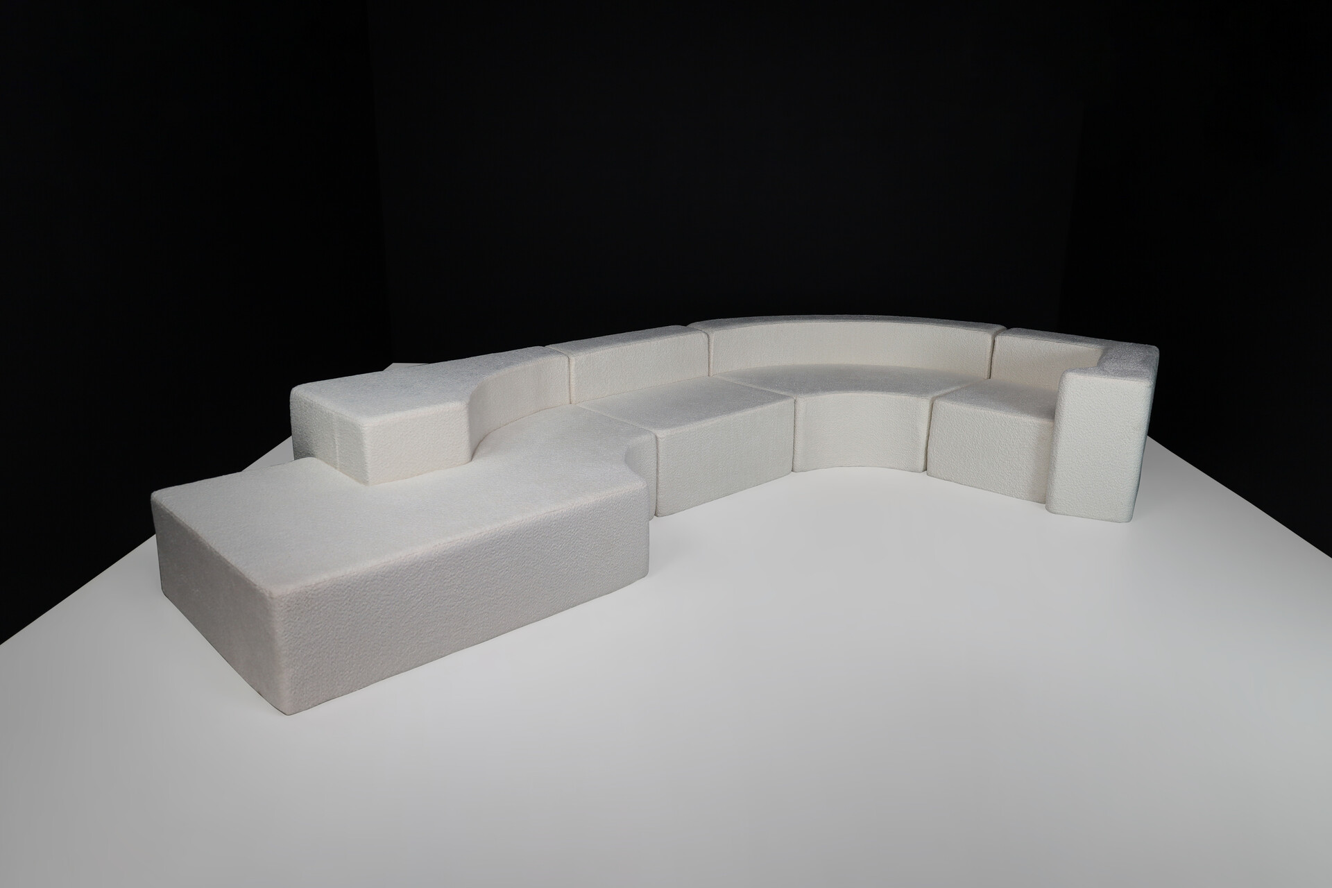 Modern Italian modular sofa in the style of Pamio, Massari & Toso for Stillwood, Italy 1970s Late-20th century