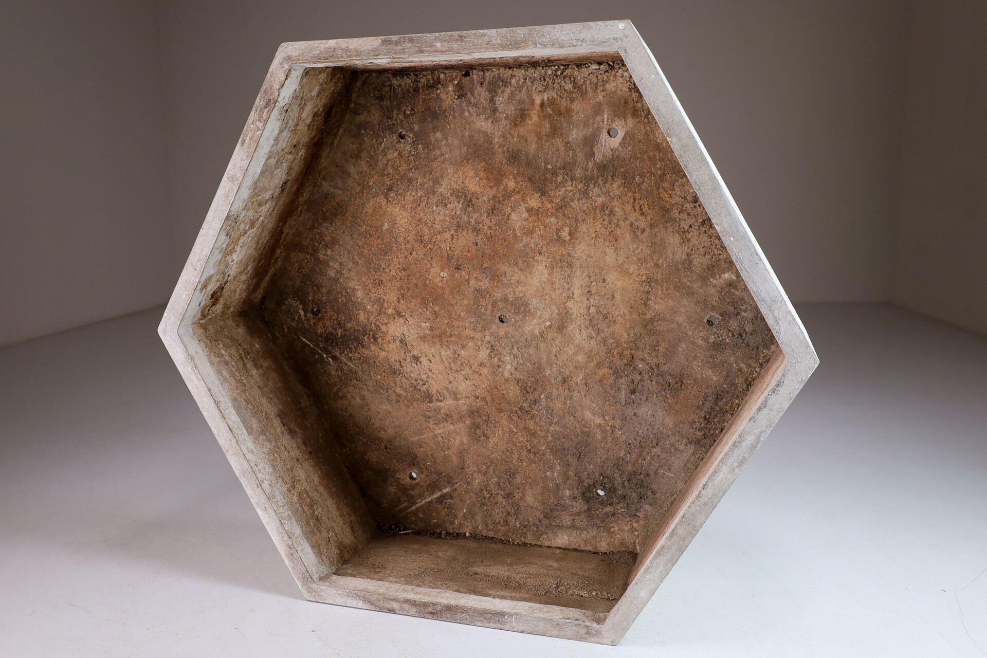 Modern Large Willy Guhl Hexagon Planter , Switzerland 1960s Mid-20th century