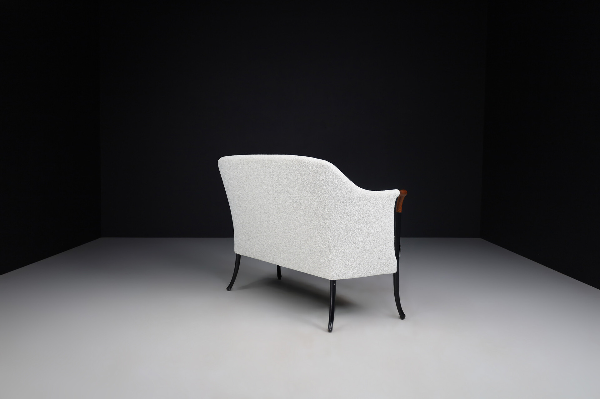 Modern Progetti bench - sofa by Umberto Asnago for Giorgetti in original fabric Italy 1980s Late-20th century