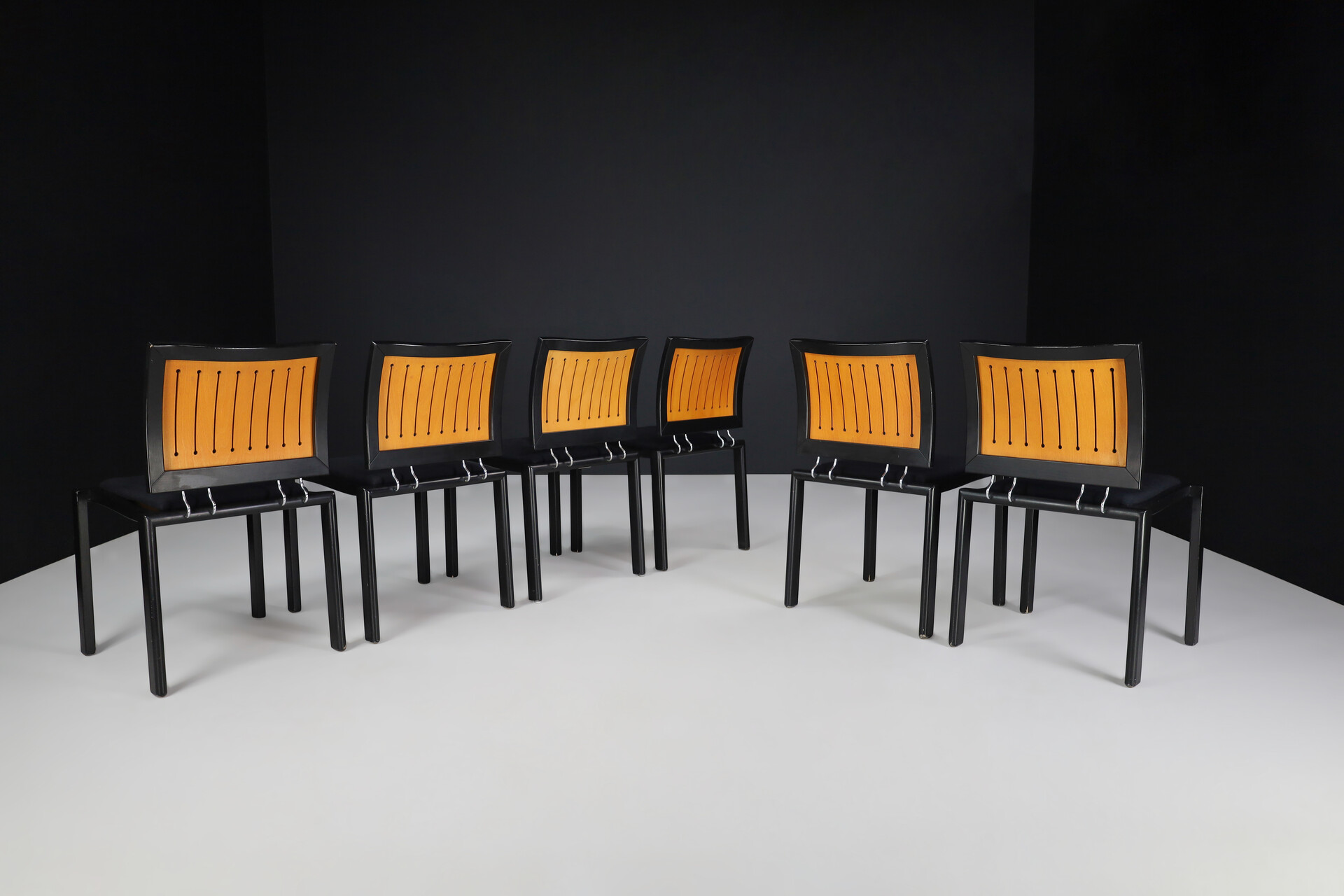Modern Quadro Chairs by Bruno Rey & Charles Polin for Dietiker, Switserland, 1980s Late-20th century