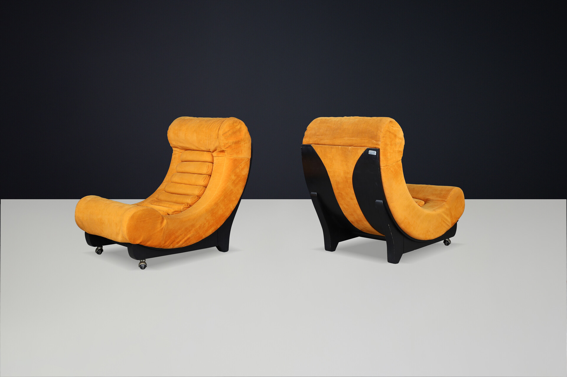 Modern Space Age Lounge Chairs by Salotti Martini, Italy, 1960s Mid-20th century