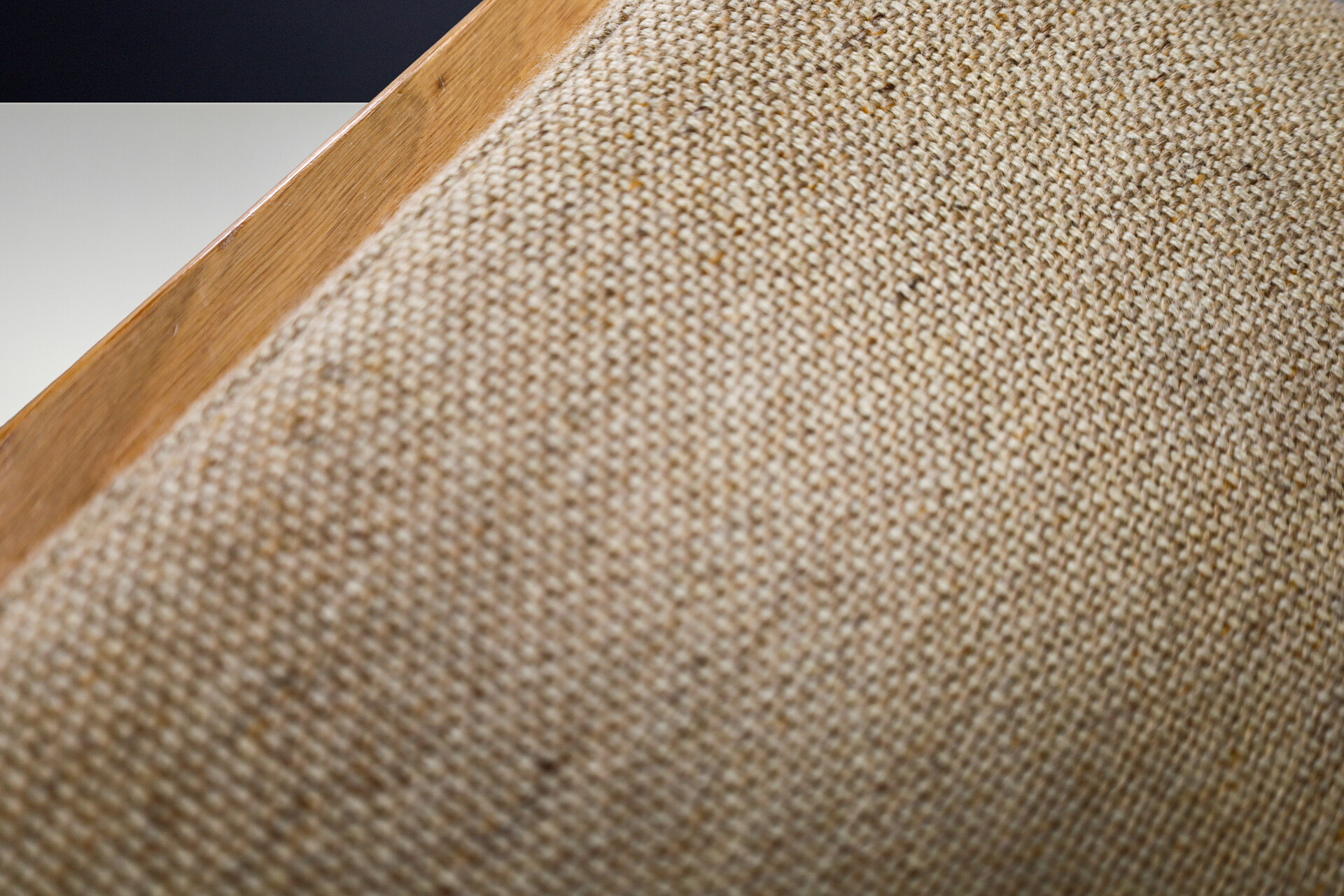 Modernist oak and Jute Diningroom chairs, Belgium 1970s Late-20th century