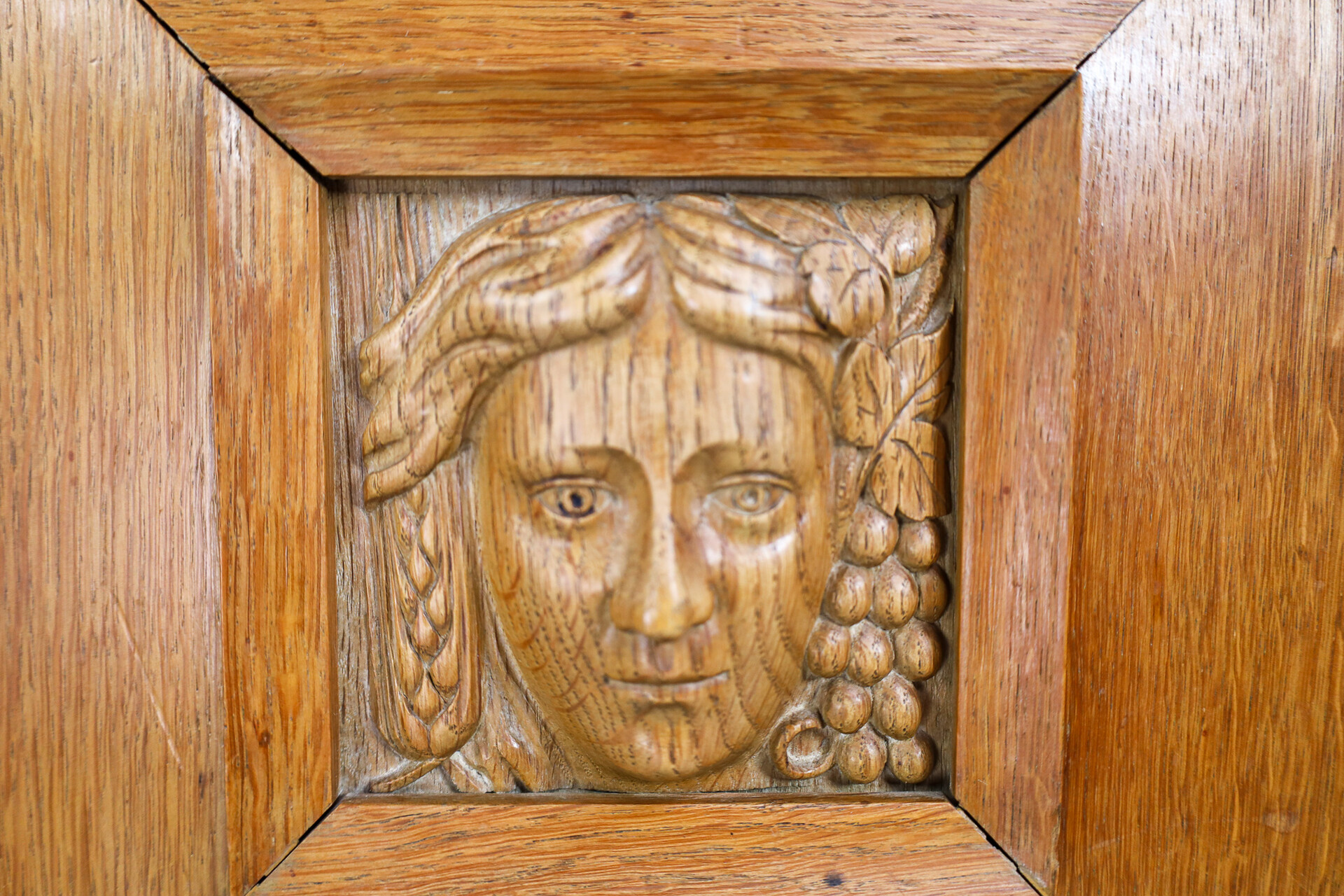Monumental Art-Deco Sideboard in oak and bronze, France 1930s Early-20th century