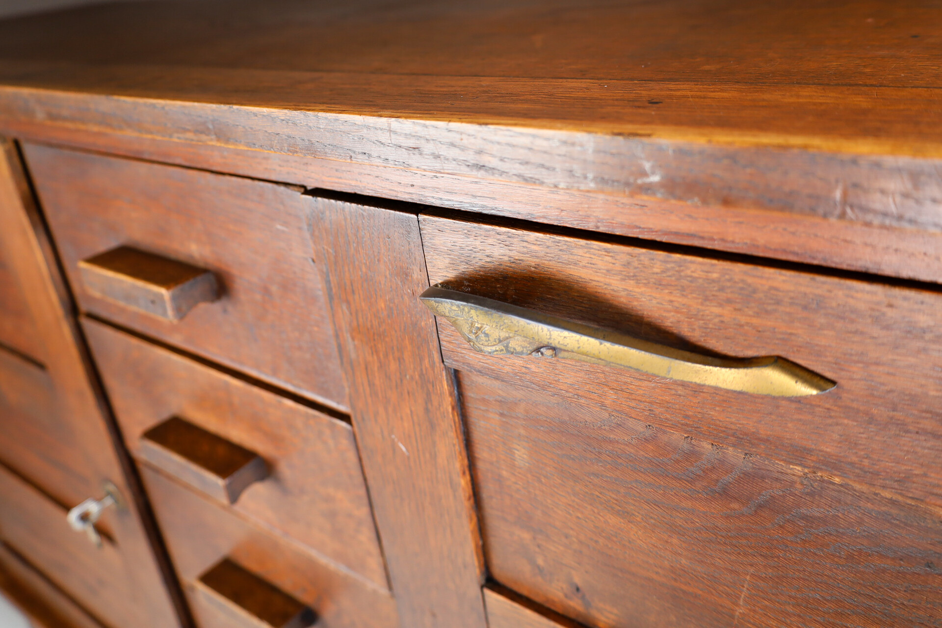 Oak Cabinet/Sideboard By René Gabriel, France 1960's 