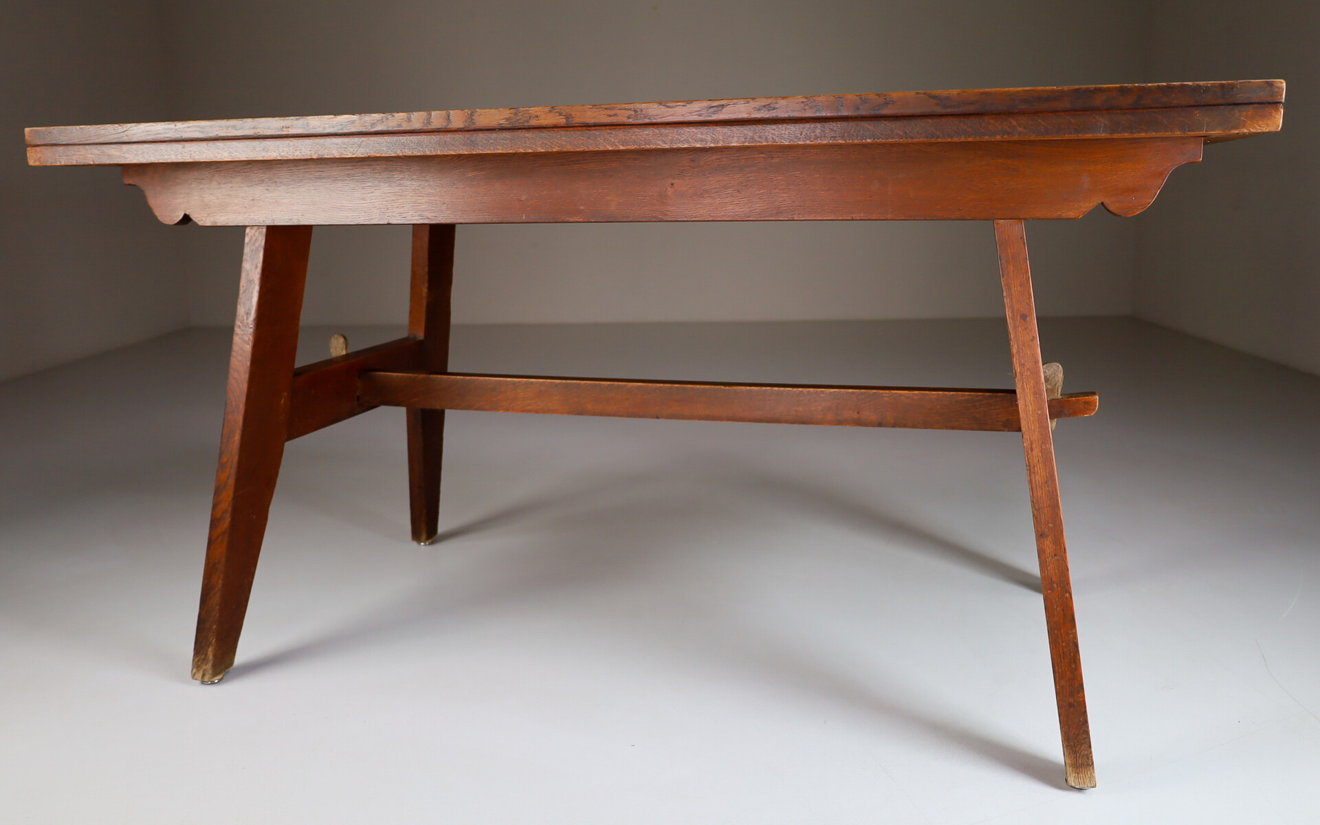 Oak Dining Table by René Gabriel, 1940s Mid-20th century