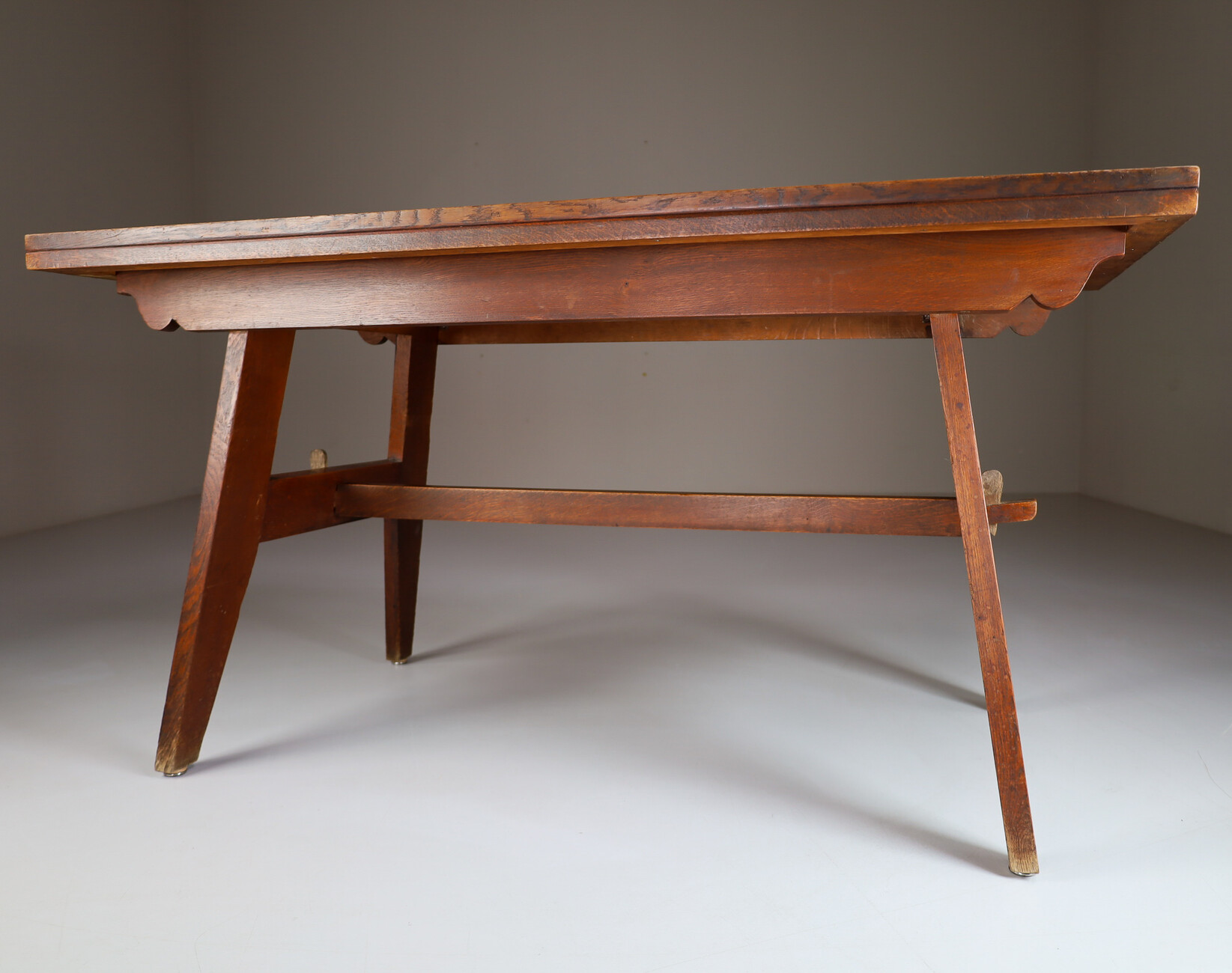 Oak Dining Table by René Gabriel, 1940s Mid-20th century