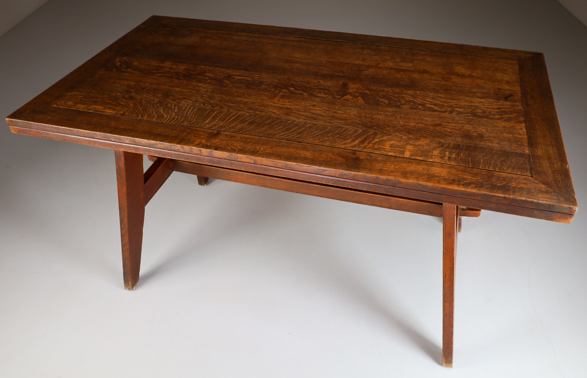Oak Dining Table by René Gabriel, 1940s Mid-20th century