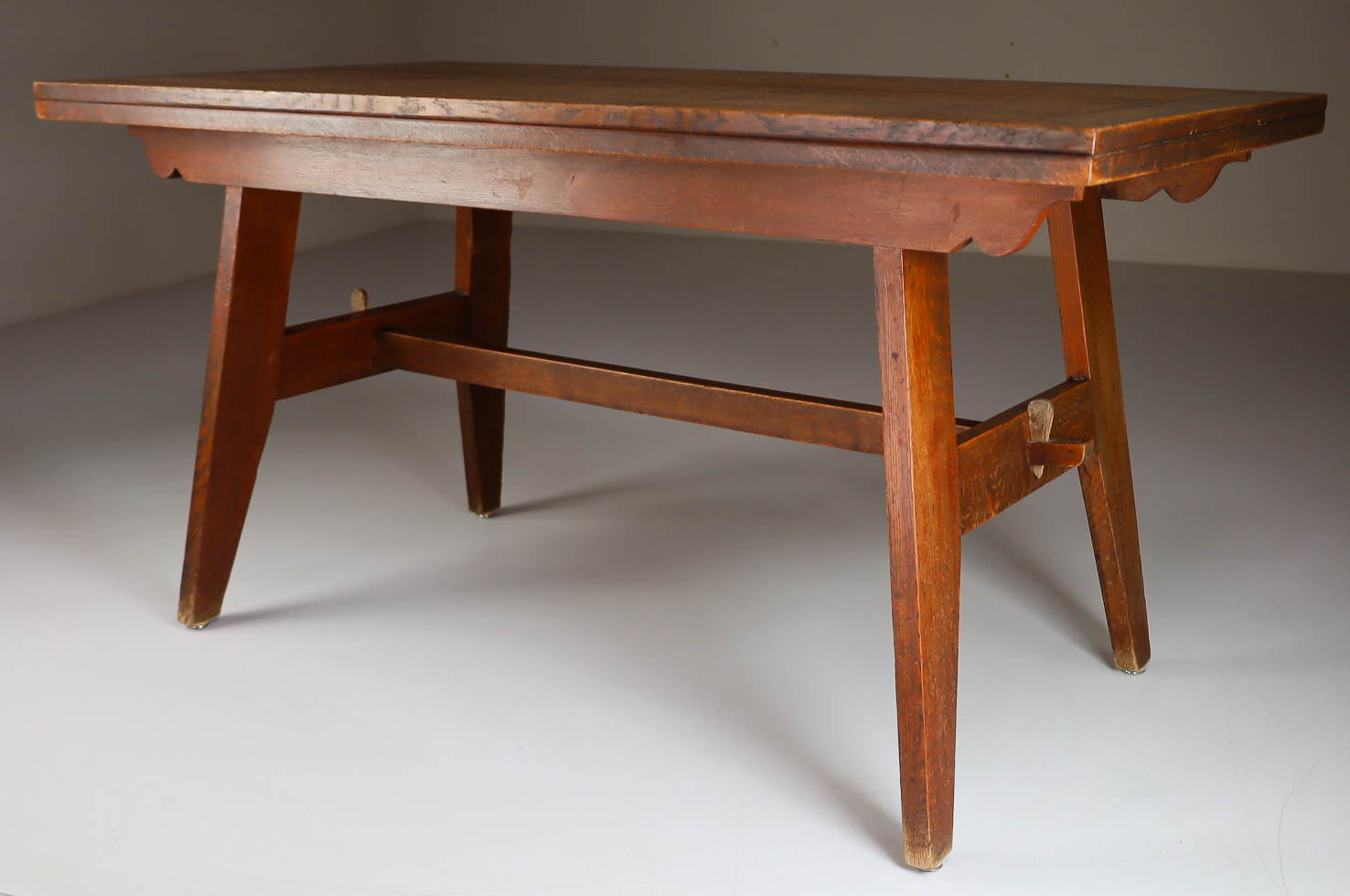 Oak Dining Table by René Gabriel, 1940s Mid-20th century
