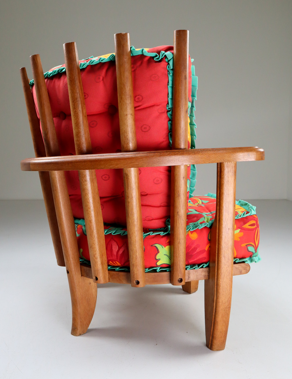Oak Easy Chairs in by Guillerme & Chambron Edition Votre Maison. Mid-20th century