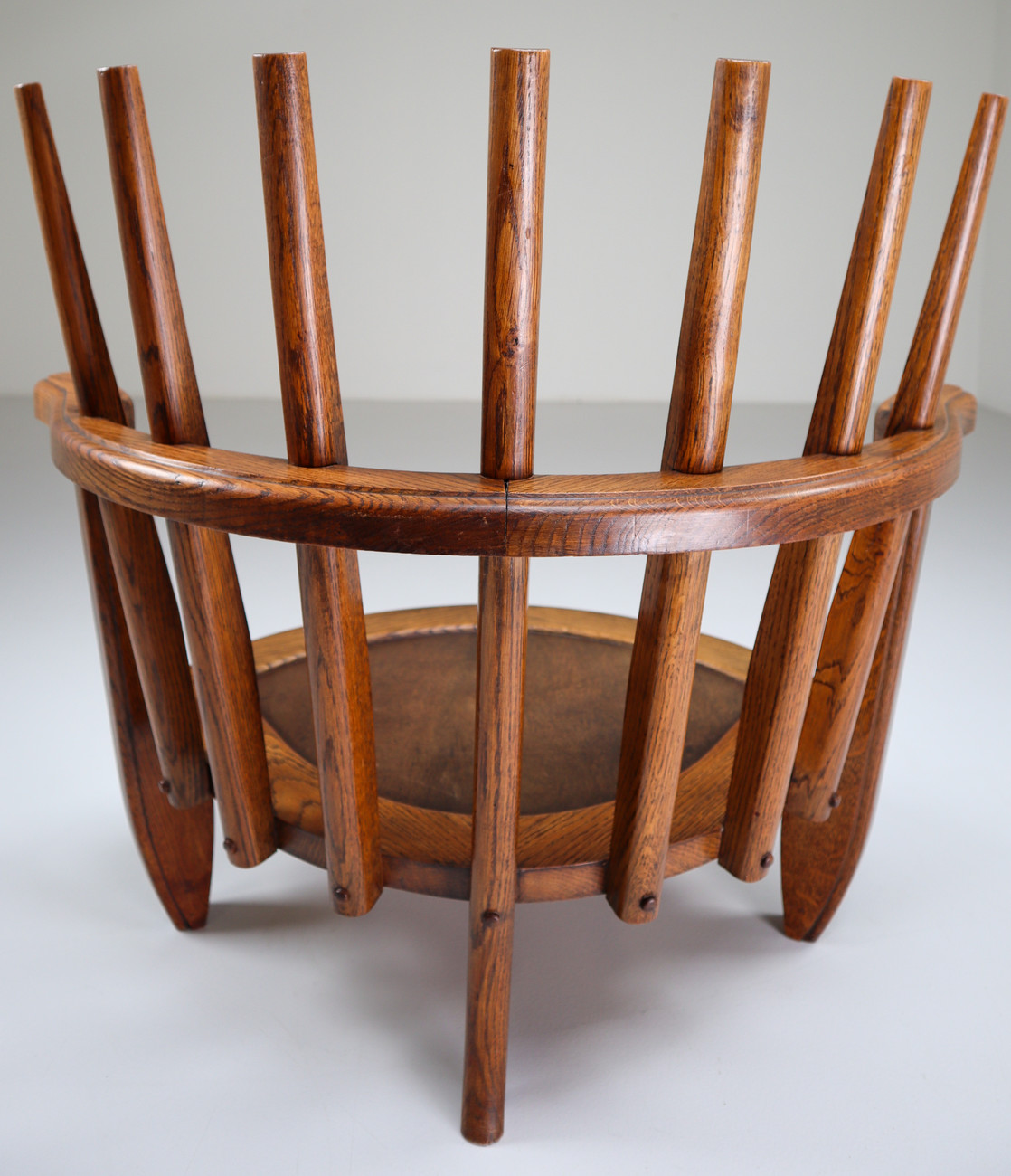 Oak Easy Chairs in by Guillerme & Chambron Edition Votre Maison. Mid-20th century