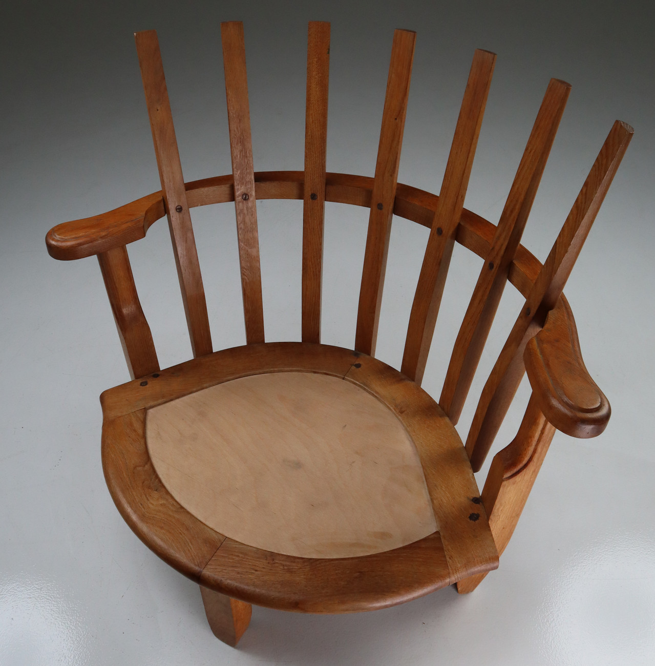 Oak Easy Chairs in by Guillerme & Chambron Edition Votre Maison. Mid-20th century