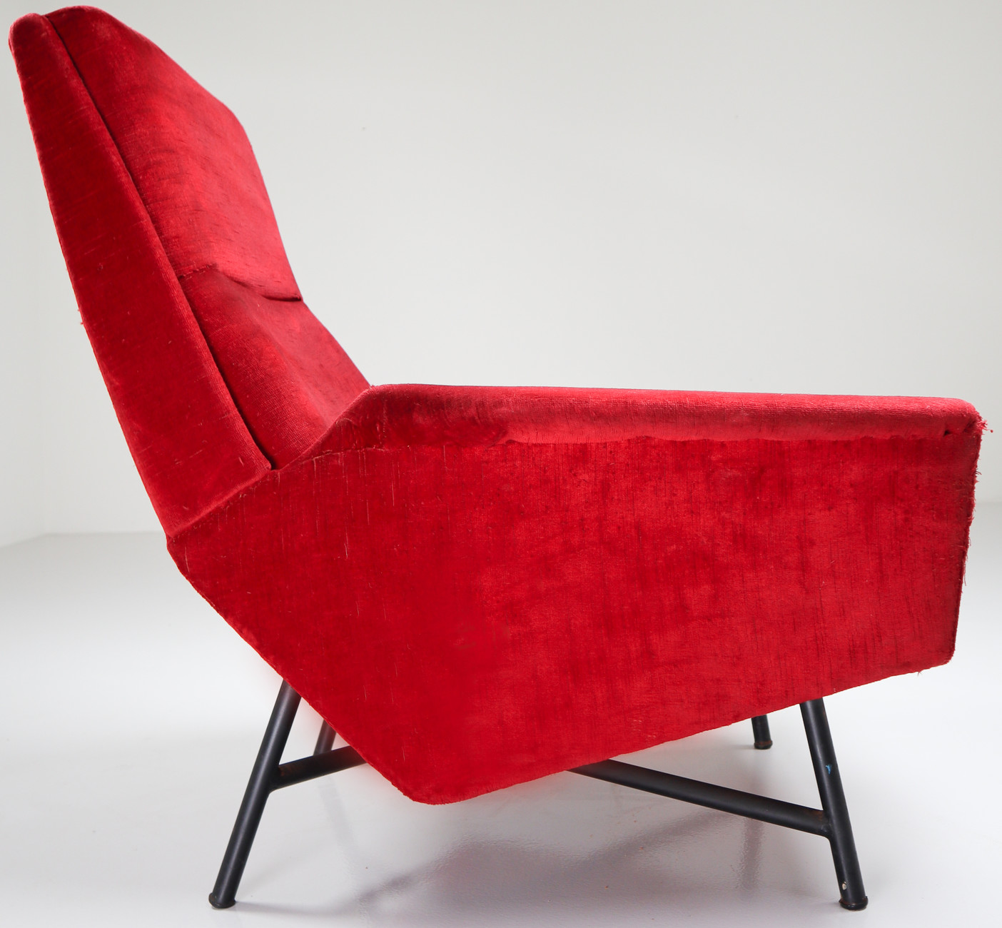 Pair Atypical Lounge Chairs by Guy Besnard France 1959 Mid-20th century