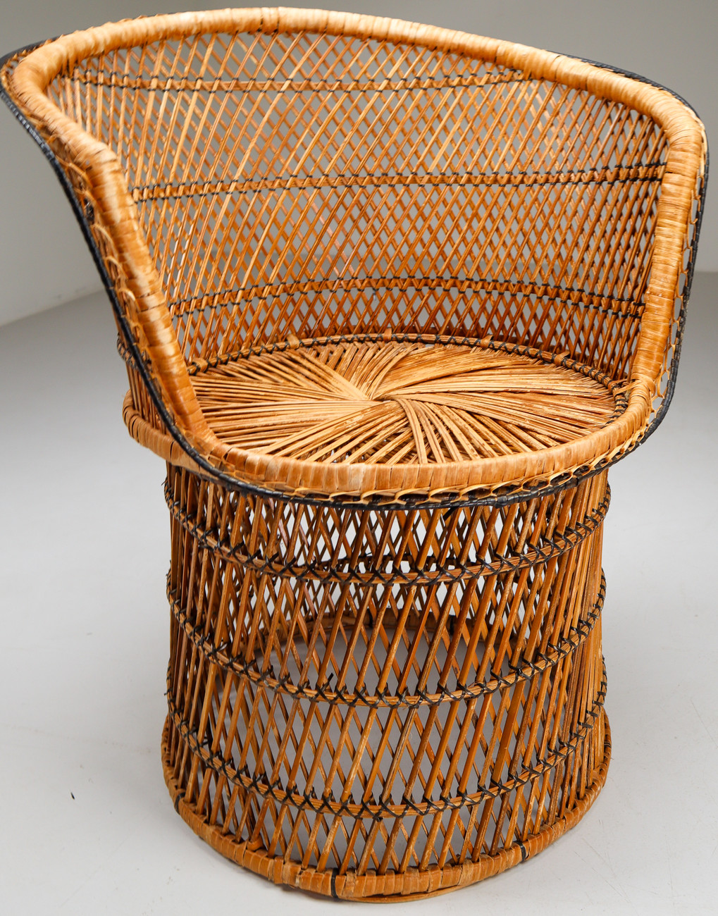 Pair of 2 Wicker Garden or Patio chairs Austria Early-20th century