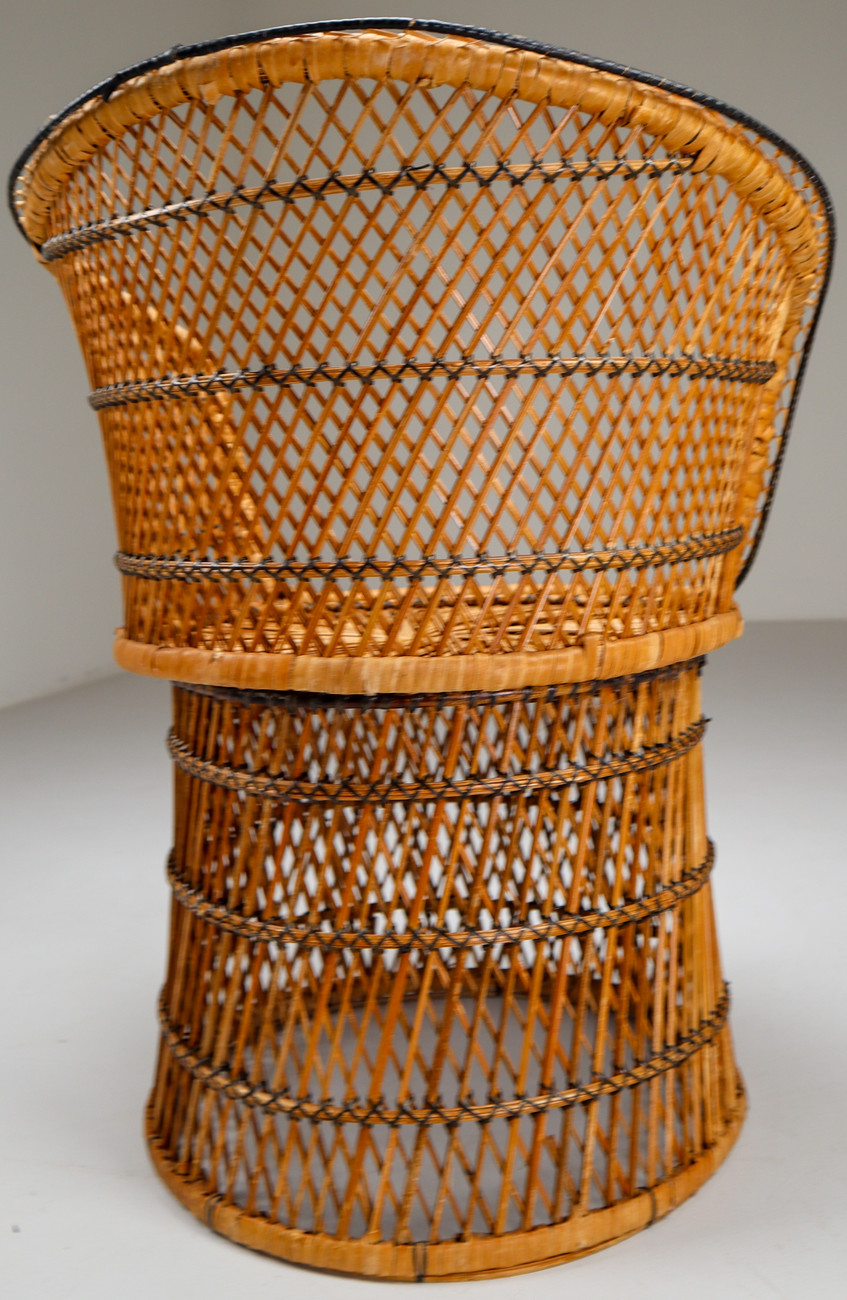 Pair of 2 Wicker Garden or Patio chairs Austria Early-20th century