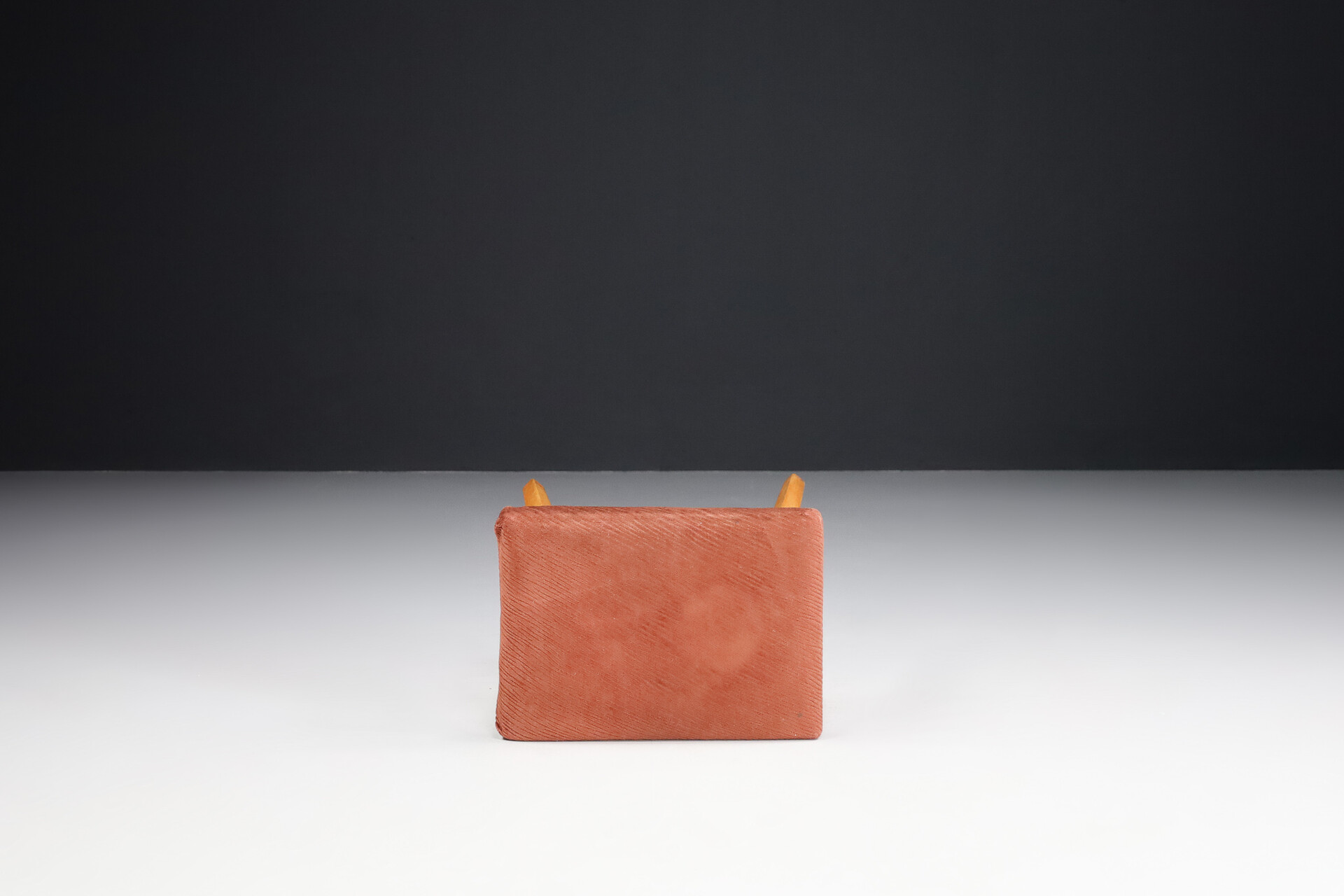 Pair of stools in Original Upholstery, France 1950s Mid-20th century