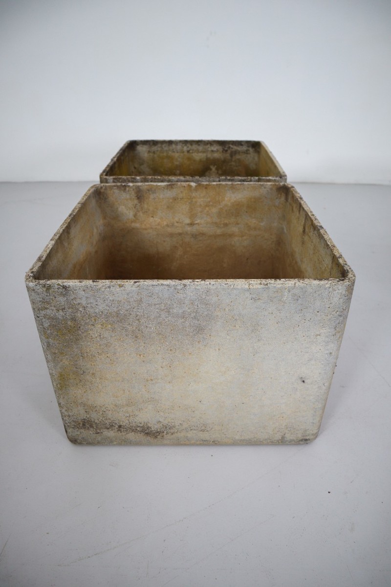 Pair of Willy Guhl Square Planters