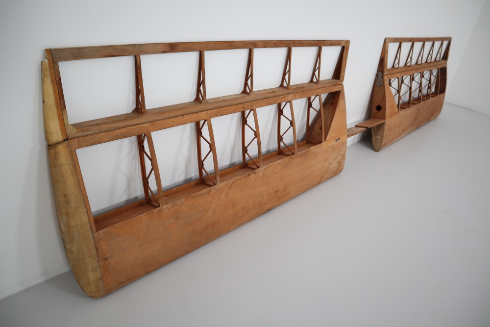 Pair Plywood  Wings from 1950s air Glider Mid-20th century