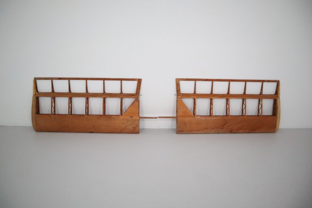 Pair Plywood  Wings from 1950s air Glider Mid-20th century