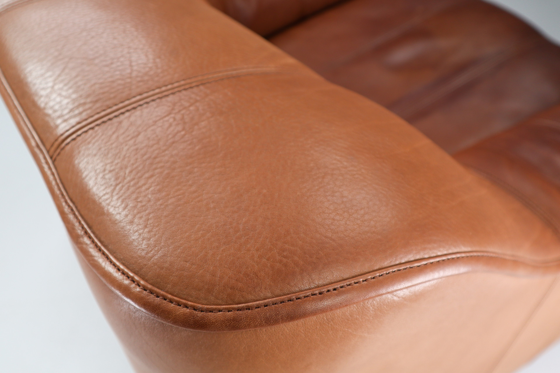 Patinated De Sede DS 44 Leather Armchair, Switzerland 1970s Mid-20th century