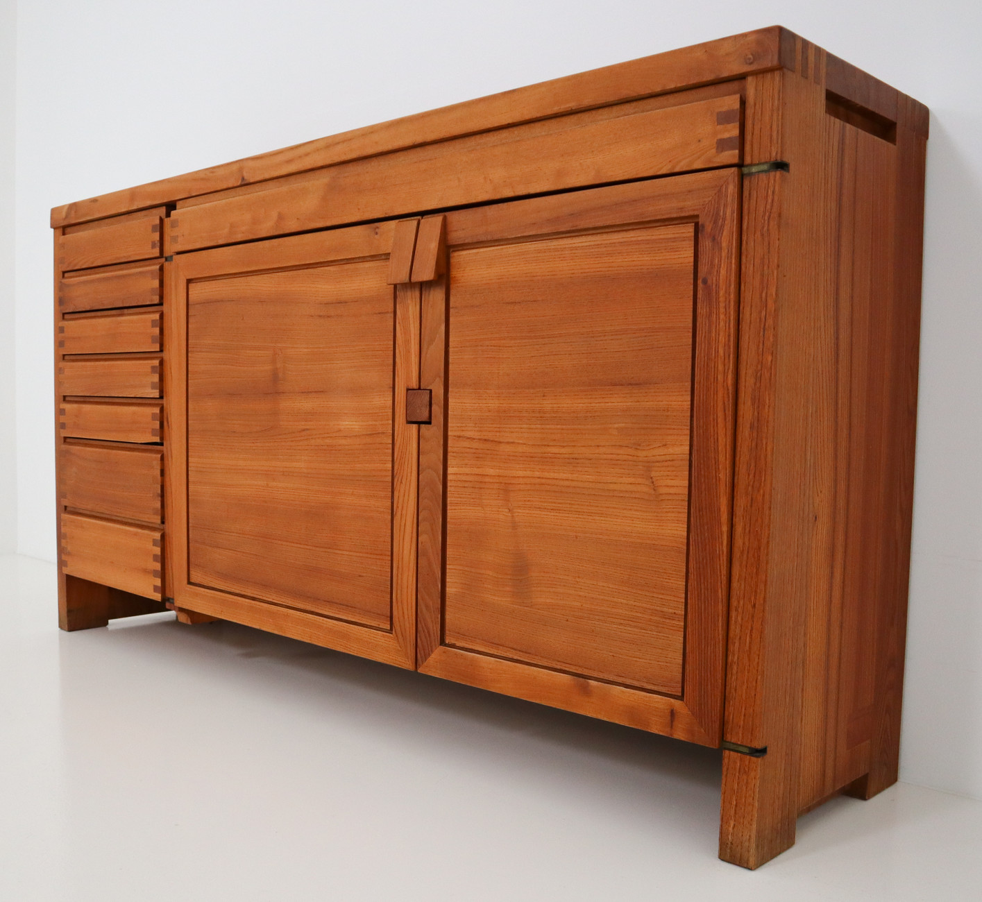 Pierre Chapo Sideboard Made of Elm Model R13, France, 1960s Mid-20th century