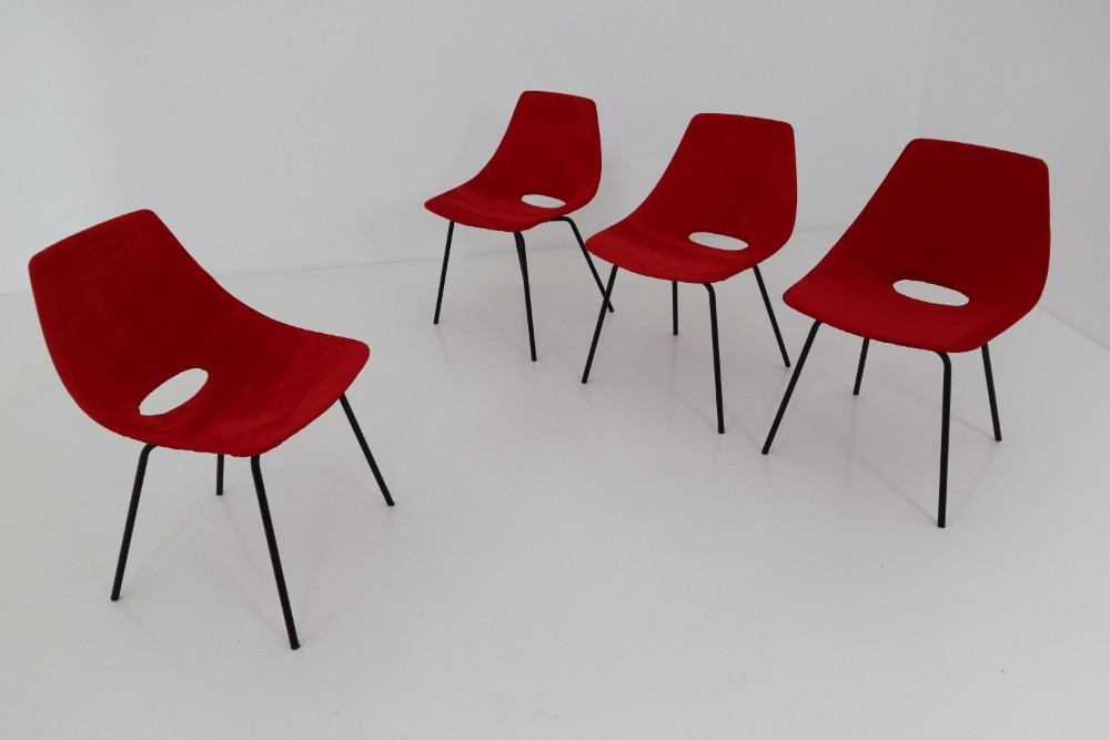 Pierre Guariche, Attributed, Set of Four 