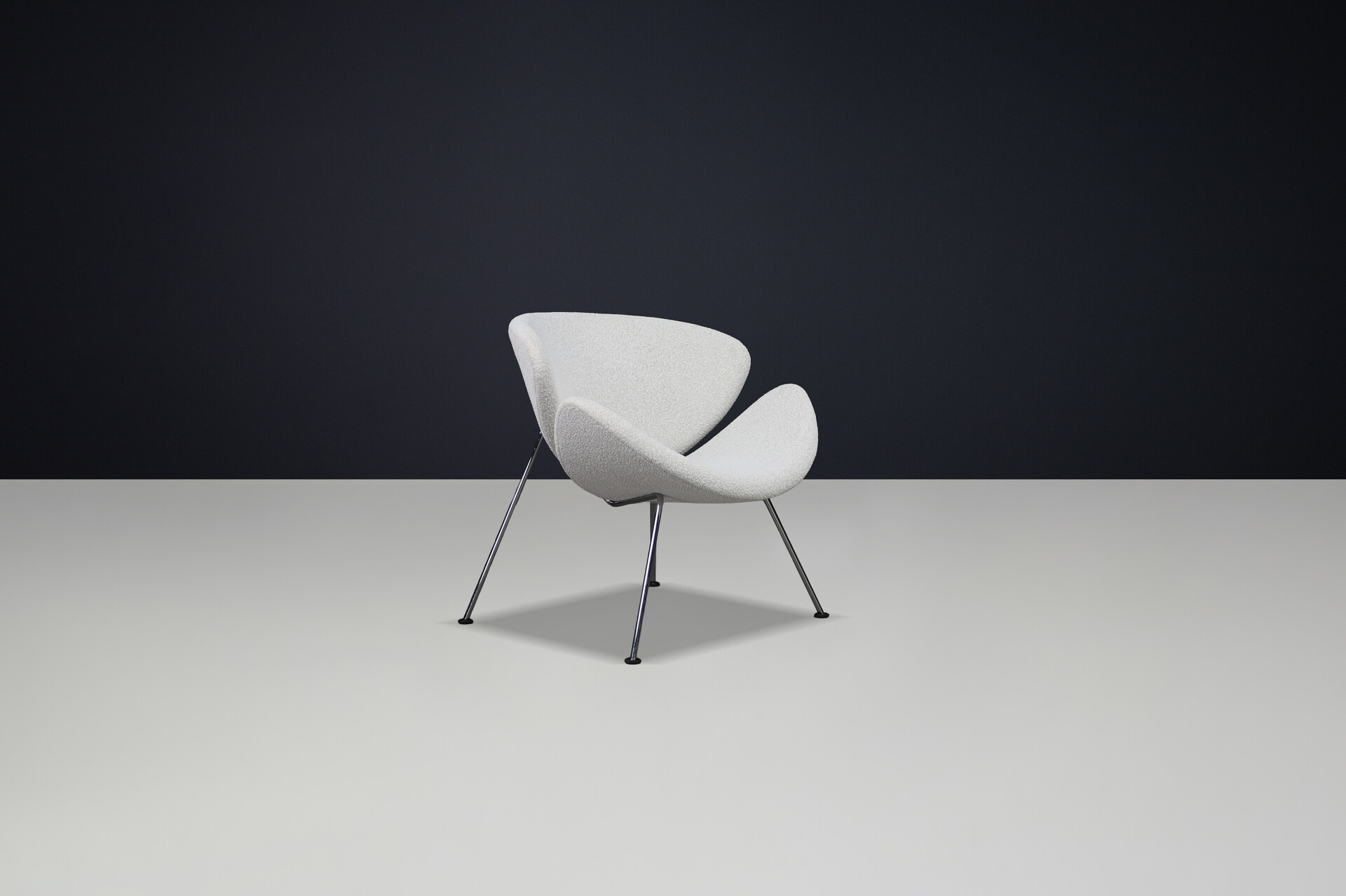 Pierre Paulin “Slice” Lounge Bouclé Chair for Artifort, 1970s, The Netherlands Late-20th century