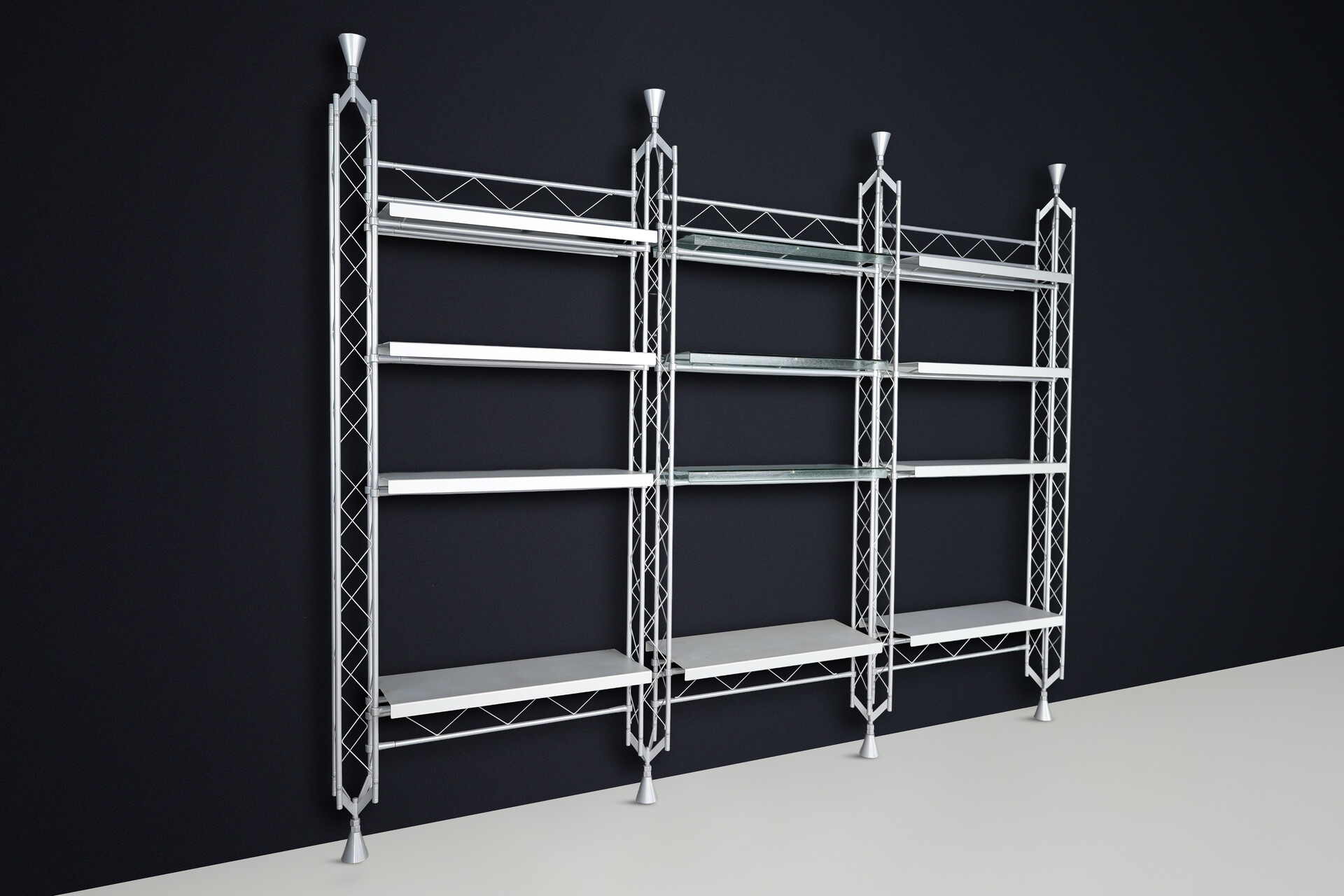 Post modern “Abracadabra” Shelving Unit by De Pas, D’Urbino & Lomazzi for Zerodisegnio Italy 1990 Late-20th century