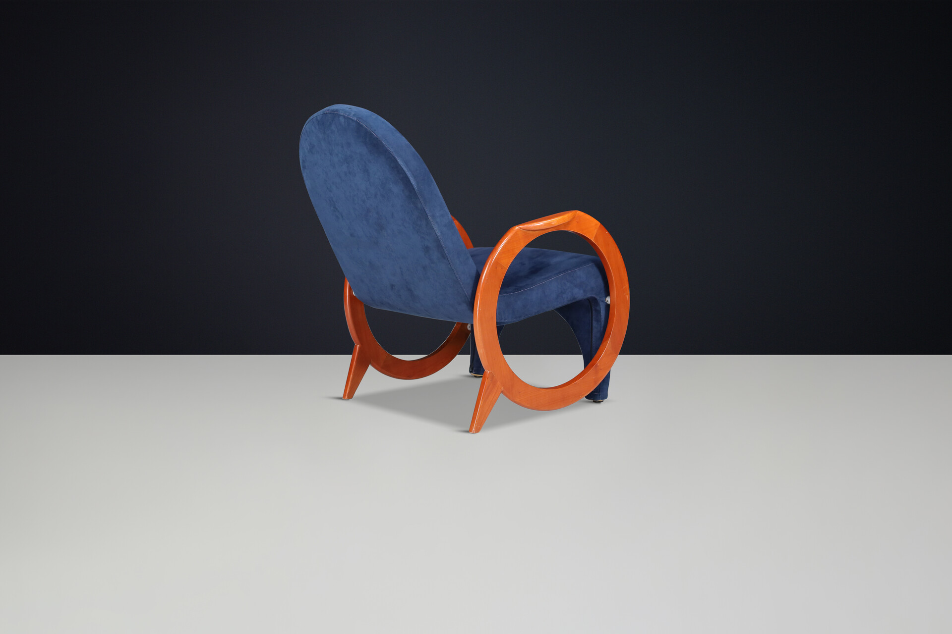 Post modern Armchair in original Fabric, Italy 1970 Mid-20th century