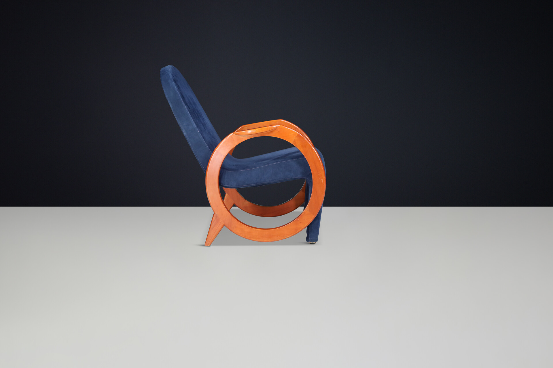 Post modern Armchair in original Fabric, Italy 1970 Mid-20th century