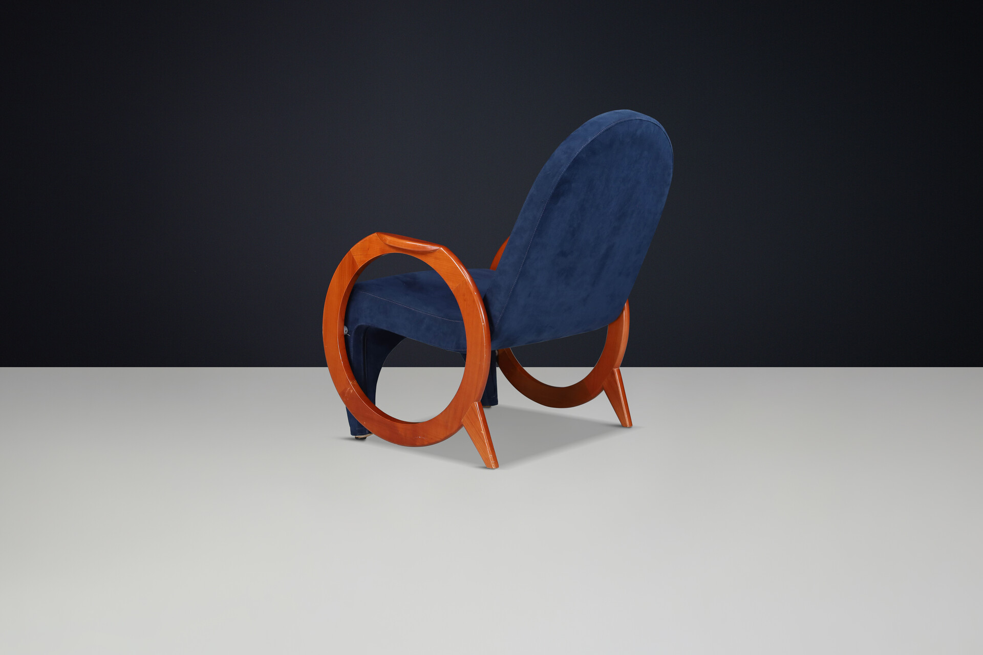 Post modern Armchair in original Fabric, Italy 1970 Mid-20th century