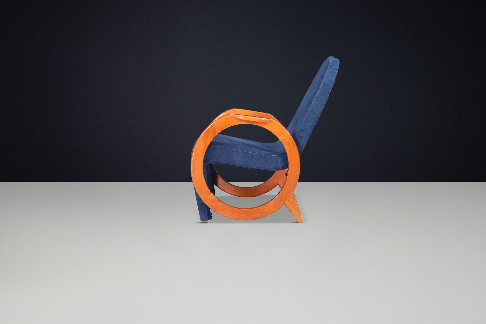 Post modern Armchair in original Fabric, Italy 1970 Mid-20th century