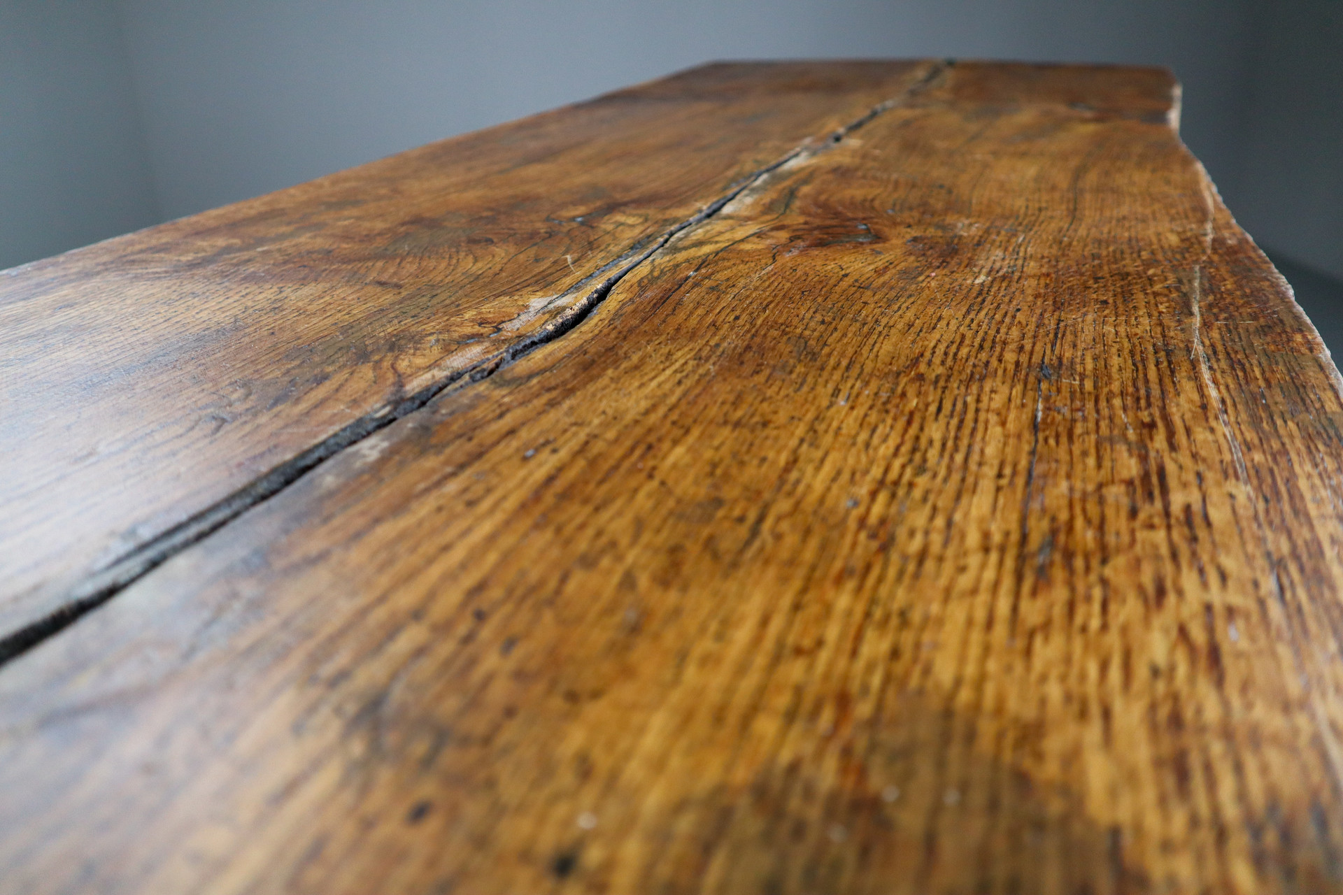 Primitive / Brutalist Heavy Oak Ding Table / side table France 1960s Mid-20th century