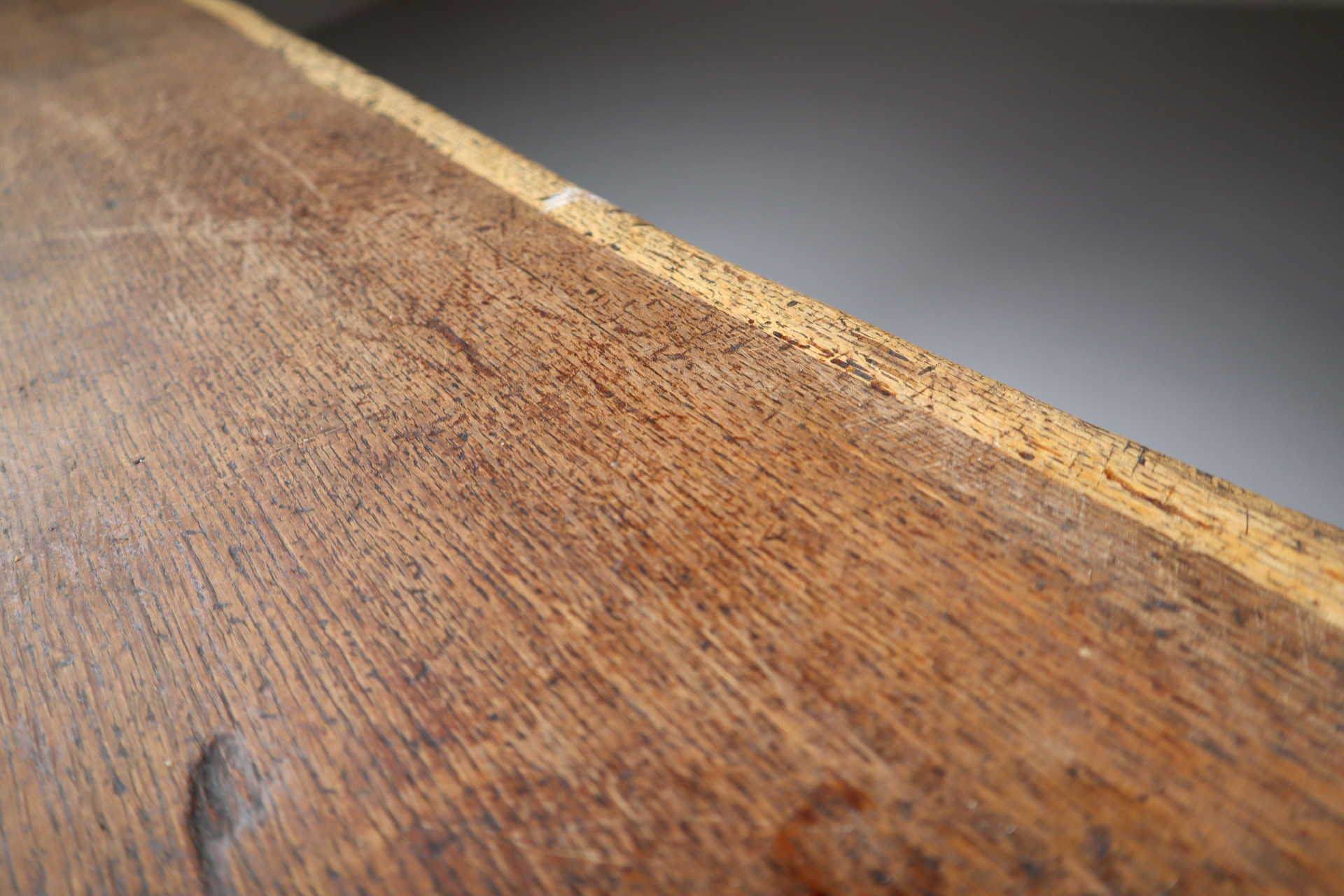 Primitive / brutalist heavy Oak working - side table France 1960s Mid-20th century