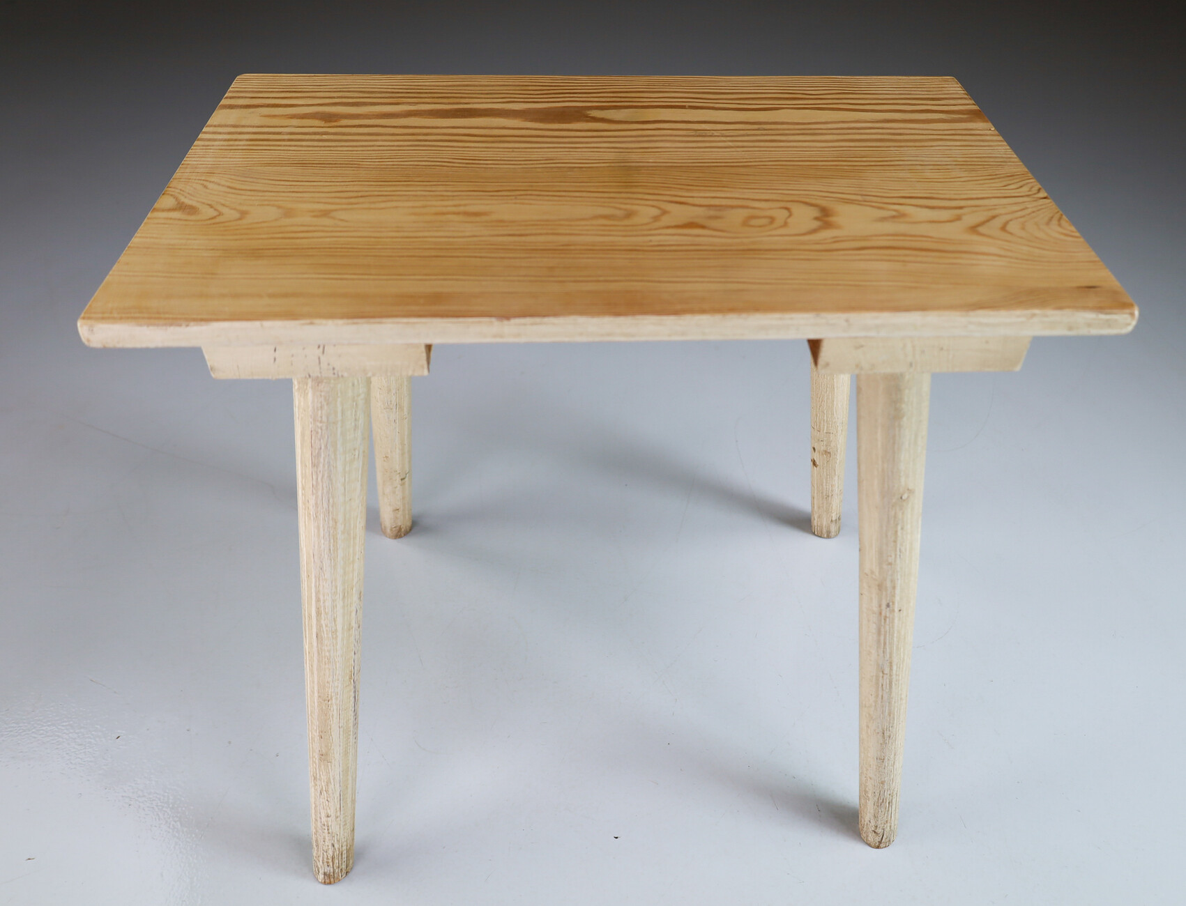 Primitive painted side table/ stool France 1950s Mid-20th century