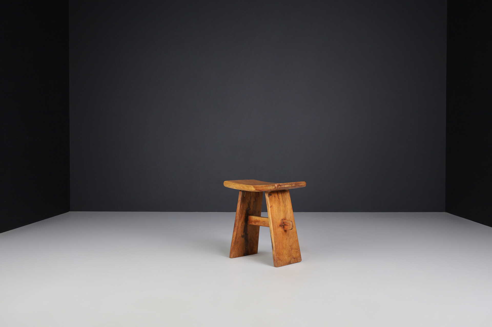 Primitive Wooden stools, France 1960s Mid-20th century