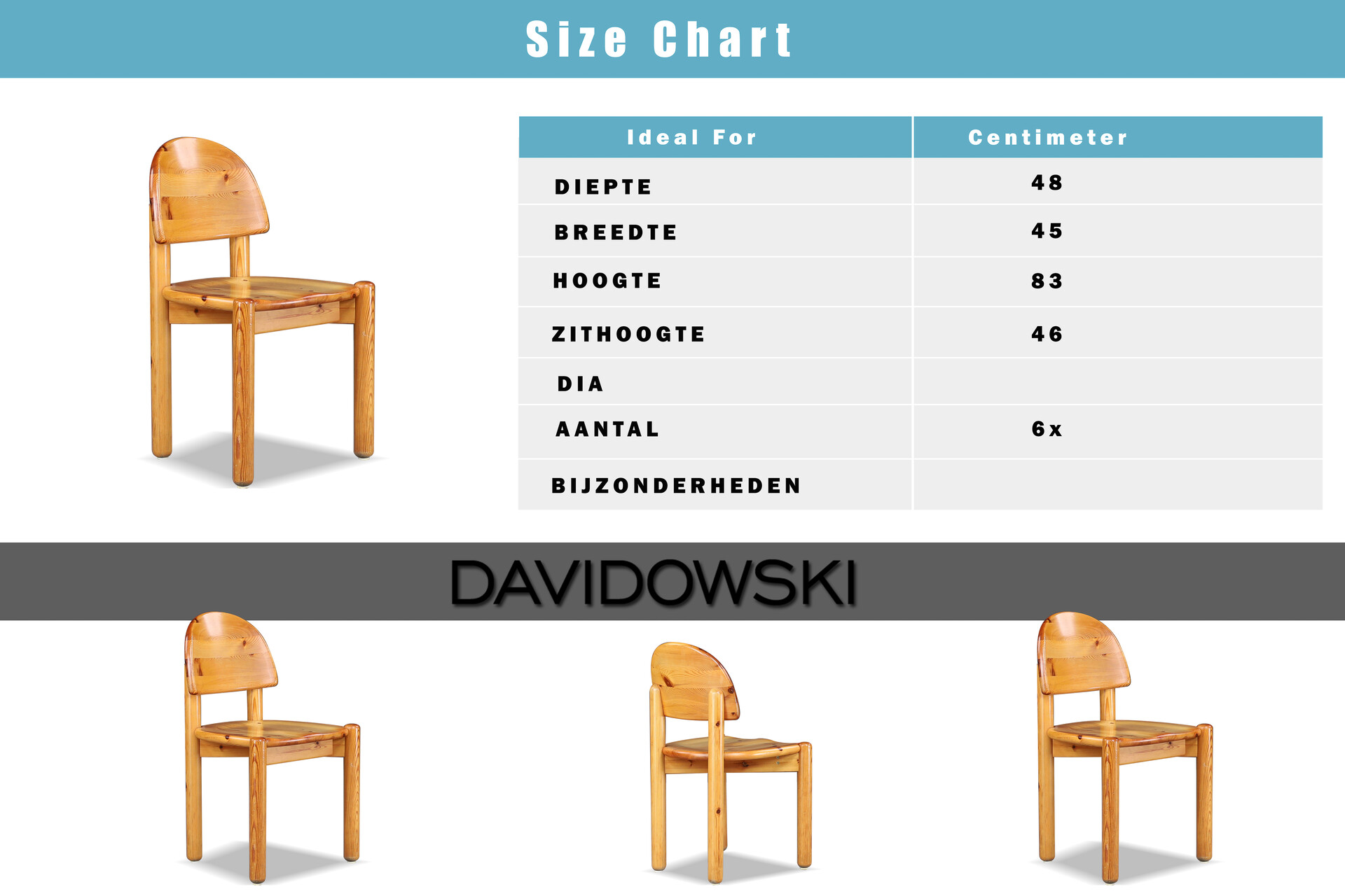 Rainer Daumiller Dining Chairs in Solid Pine for Hirtshals Sawmill, Denmark, 1970s Late-20th century